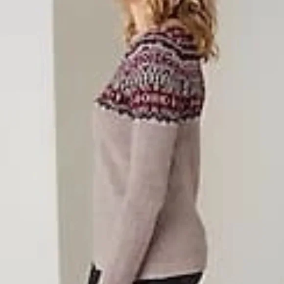 J.Jill Split-neck, Cotton-blend Pullover Sweater, 3X - Picture 3 of 4